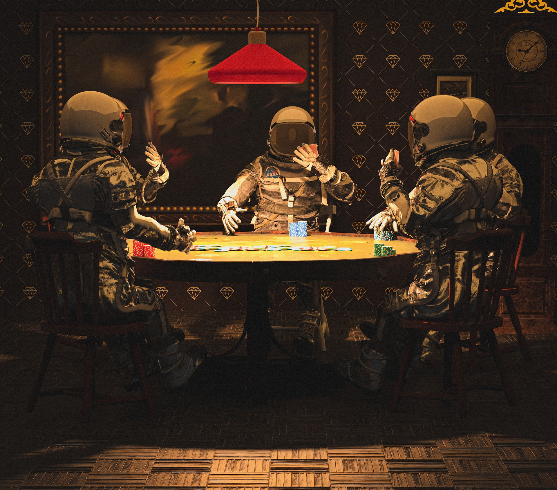 Poker chips and cards for a guide about how to win poker