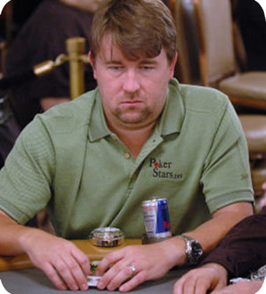 Chris Moneymaker celebrating his 2003 WSOP Main Event win