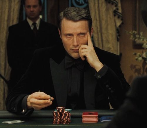 Mads Mikkelsen as Le Chiffre in Casino Royale