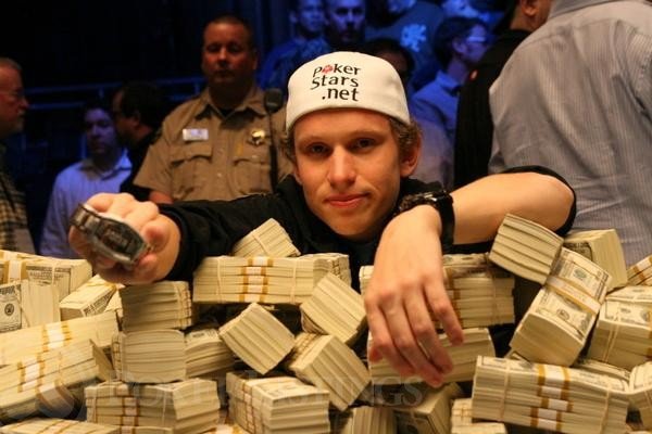 Peter Eastgate after winning the World Series of Poker Main Event