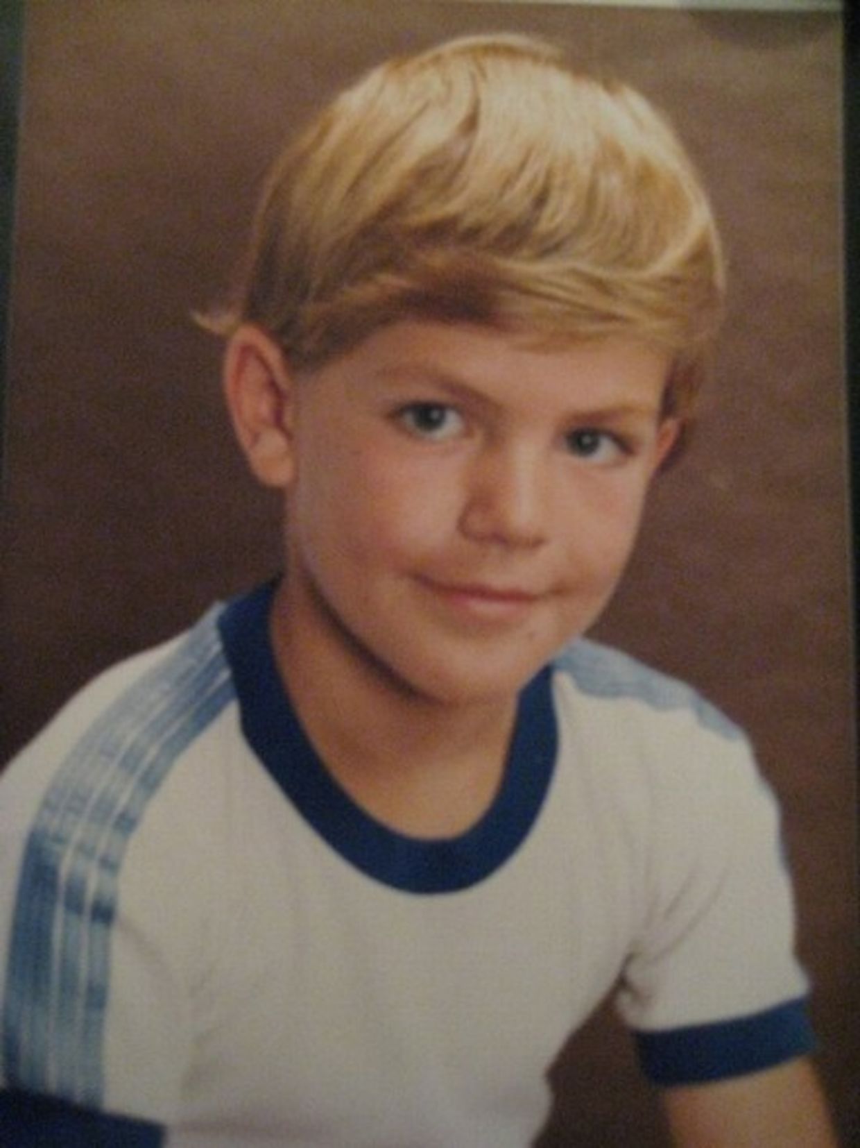 Gus Hansen as a child in Copenhagen