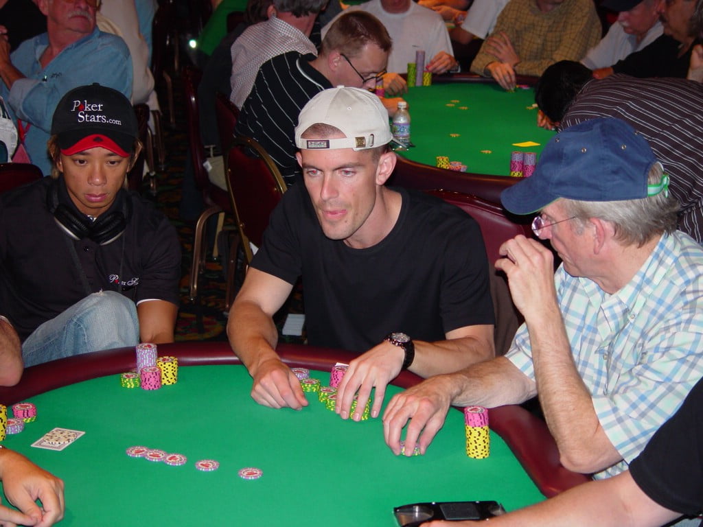 A young Gus Hansen in his early poker years