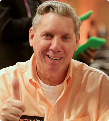Mike Sexton portrait at a poker event