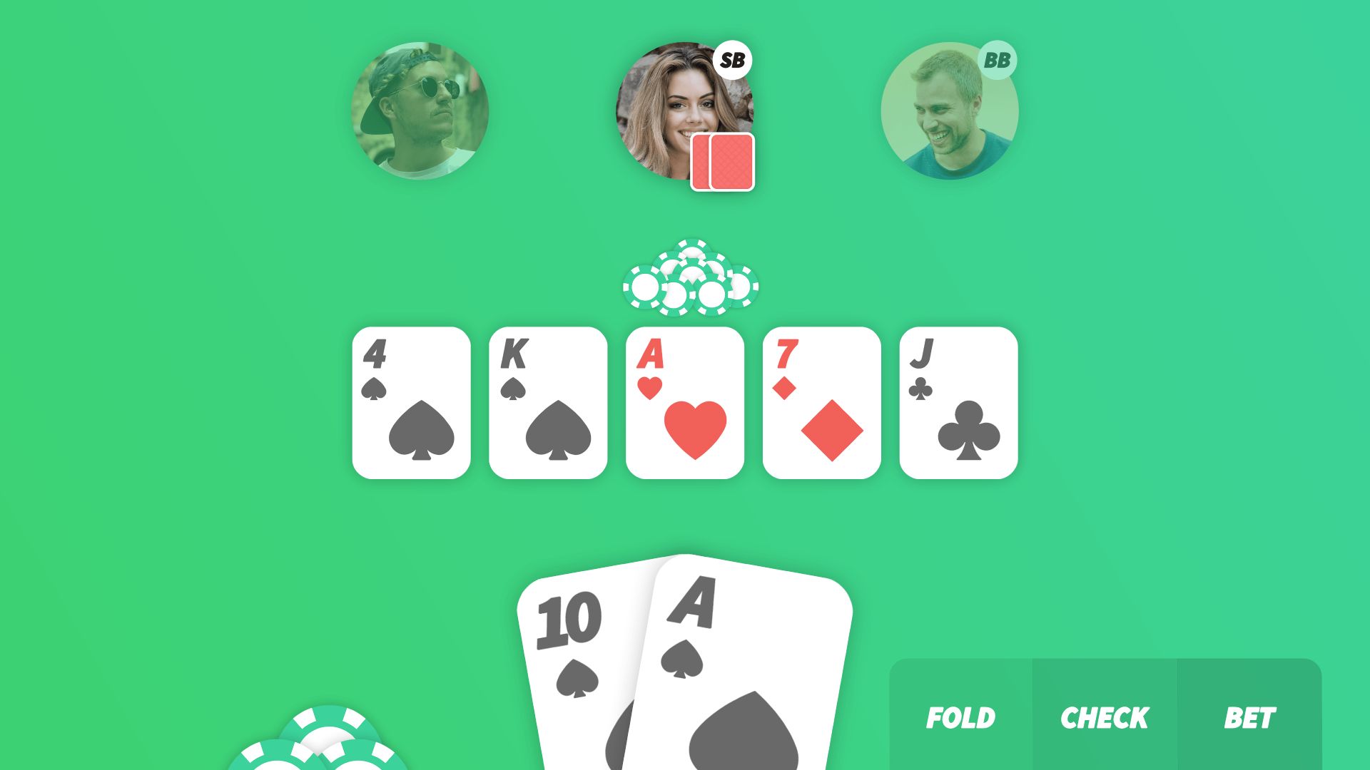 The river in Texas Hold'em poker