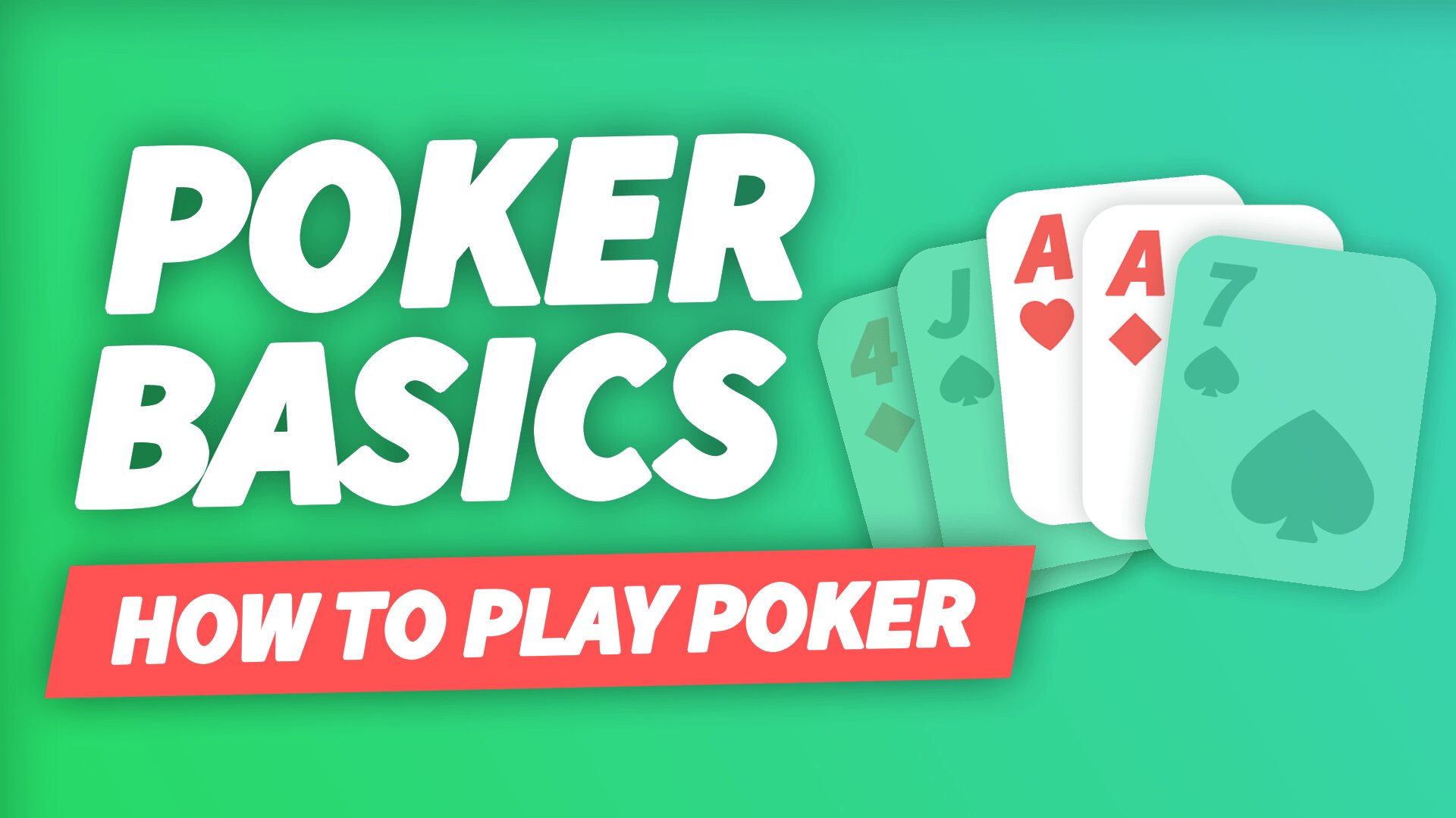 Poker chips and cards laid out for a beginner-friendly home game