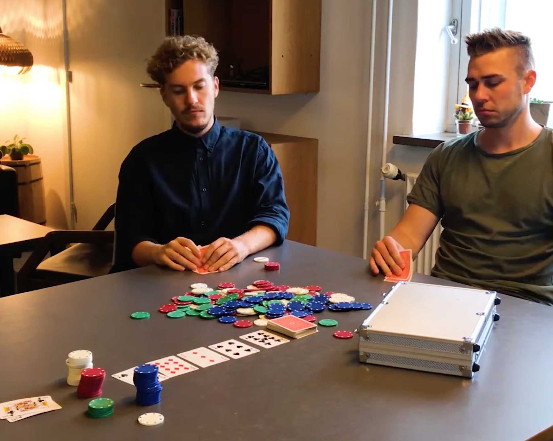 Video of friends playing a social poker game together on EasyPoker