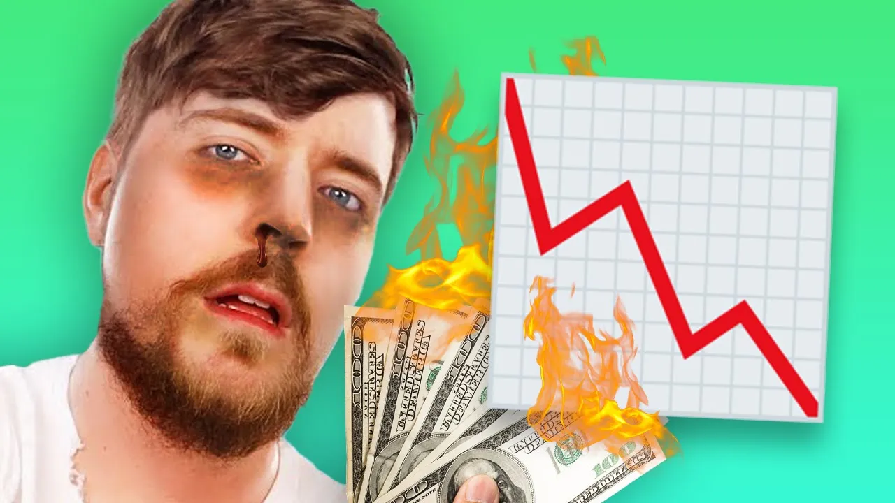 MrBeast at a high-stakes poker table considering his next move