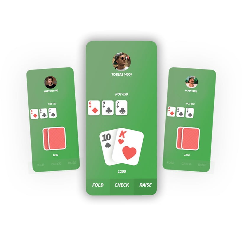 Party poker app private table